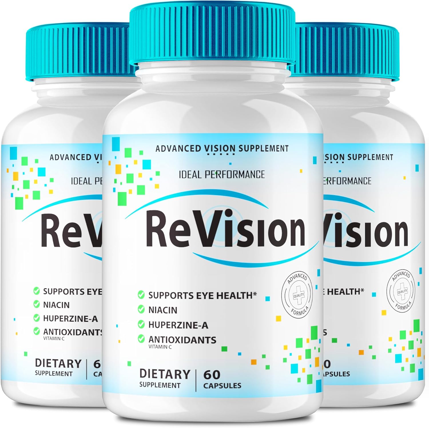 (3 Pack) Revision Eye Supplement Pills Advanced Vision 2.0 Eye Care Complex Vitamin Capsules Pro (180 Capsules) - Image 1