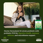 Swanson Dr. Langer's 16-Strain Probiotic with Prebiotic FOS for Gut Health - Image 2