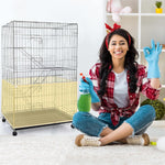 Shappy Bird Cage Net Cover Seed Catcher, 118 x 15 Inch/ 300 x 37 cm, Yellow - Image 6