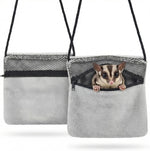 Sweetude 2 Pcs Sugar Glider Pouch Breathable Carrying Bonding Pouch Soft Hamster Carrier with Strap Zipper Small Animal Travel Sleeping Bag Cage Accessories for Rat Reptile Other Small Pets(Black) - Image 7