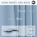 DUALIFE noise reducing curtain pair hanging on rod