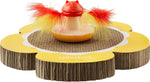 Catstages Daisy Scratch and Spinning Catnip Toy Bundle front view flower scratcher