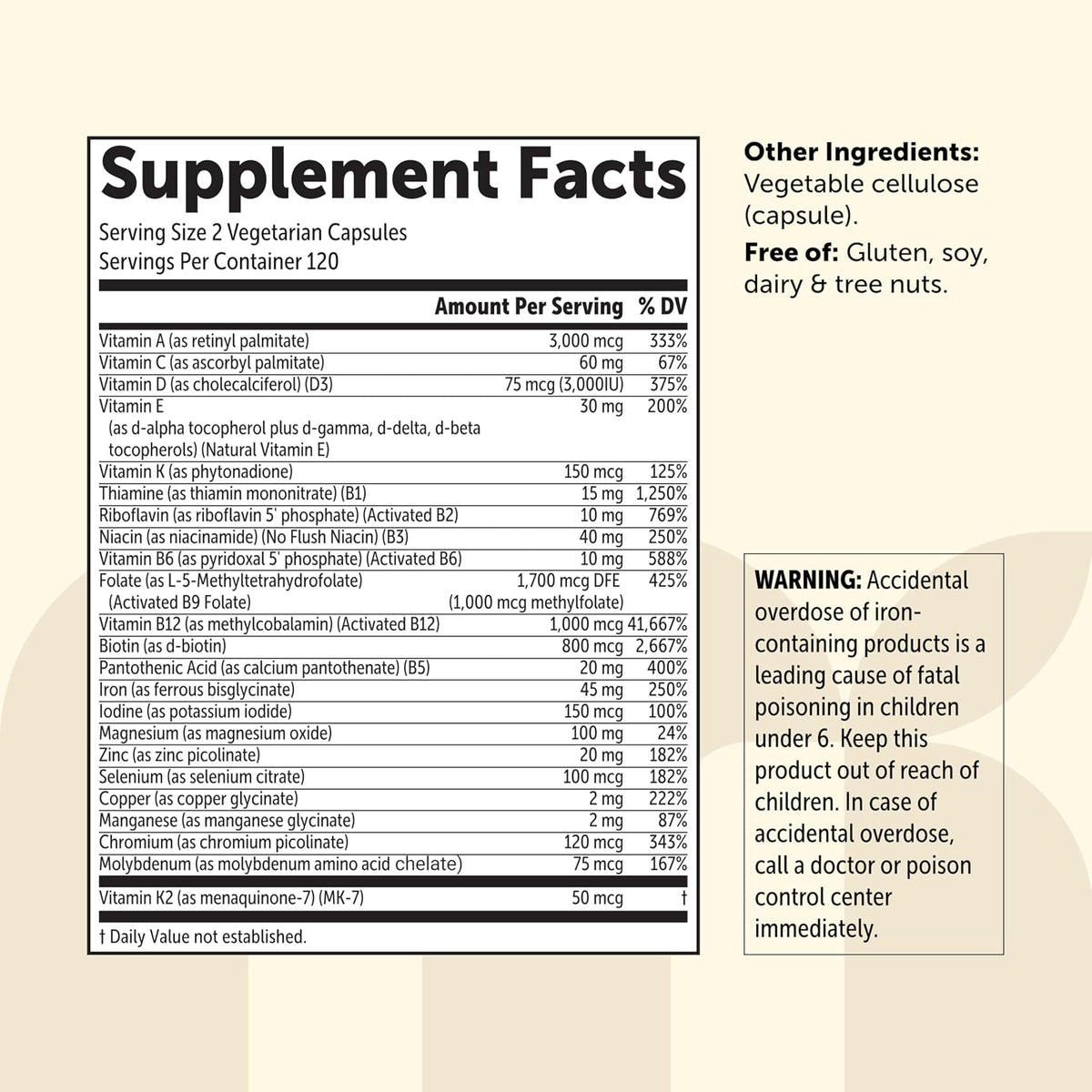 Micro Ingredients bariatric multivitamin capsule size view