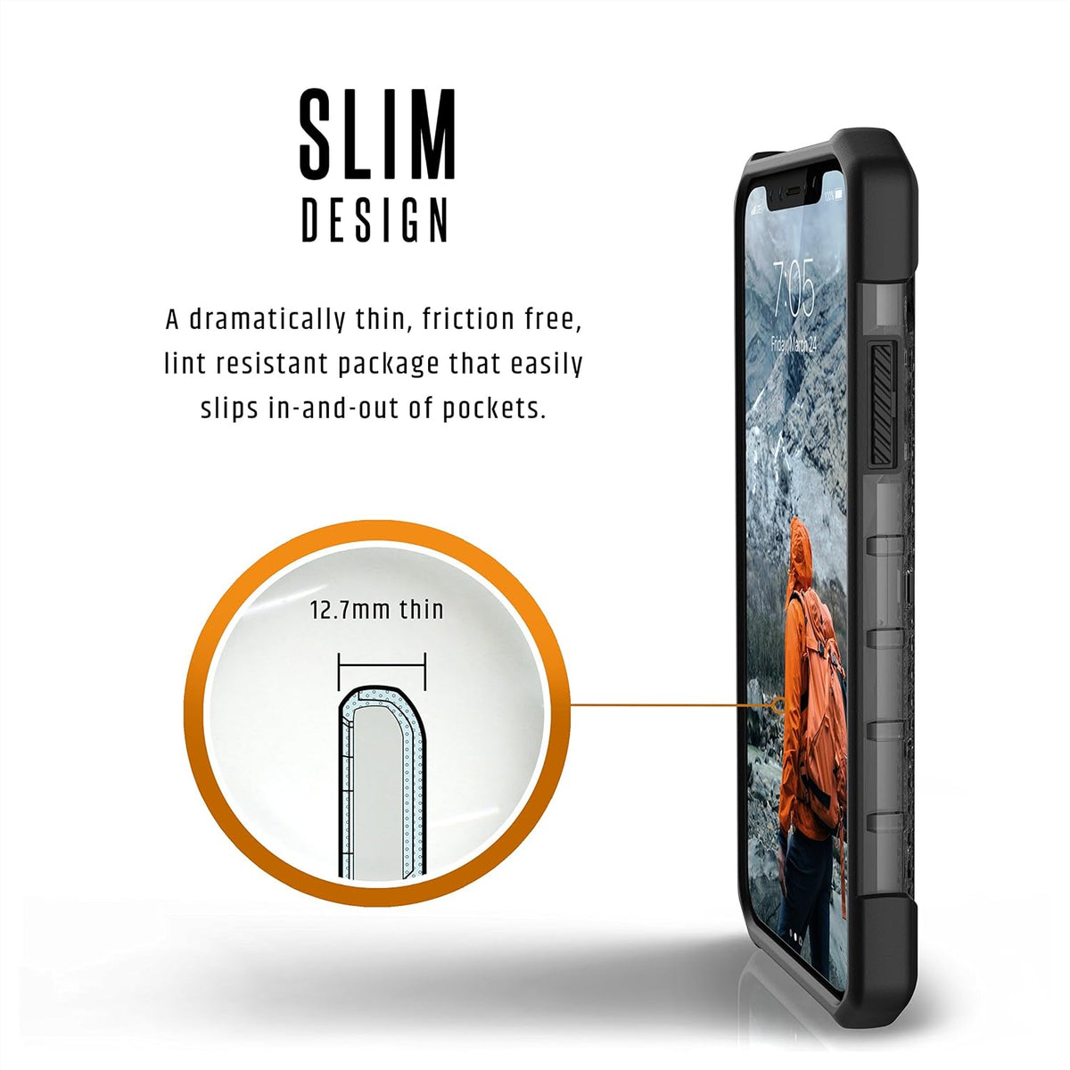 URBAN ARMOR GEAR UAG iPhone Xs/X [5.8-inch Screen] Case Plasma [Ash] Rugged Shockproof Military Drop Tested Protective Cover - Image 5