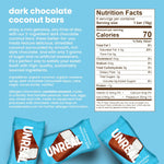 UNREAL almond butter cups bag illustrating soy free ingredients.