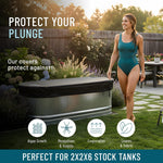 Polar Protector stock tank cover side handles close up