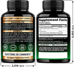 NutraHarmony imported USA joint support capsules package and nutritional facts