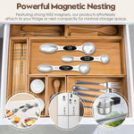 Abtrino 304 stainless steel measuring spoons nested together