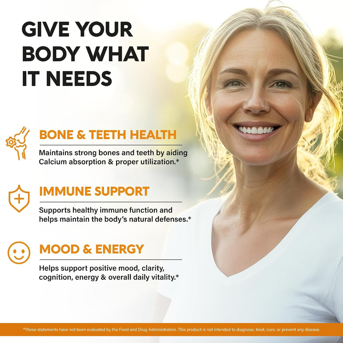 Nutraharmony organic Vitamin D3 K2 package and daily supply info