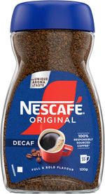 Nescafe Original Decaff, 100G, Instant, Glass Bottle - Image 1