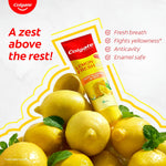 Colgate Lemon Fresh Gel Toothpaste back label specifications