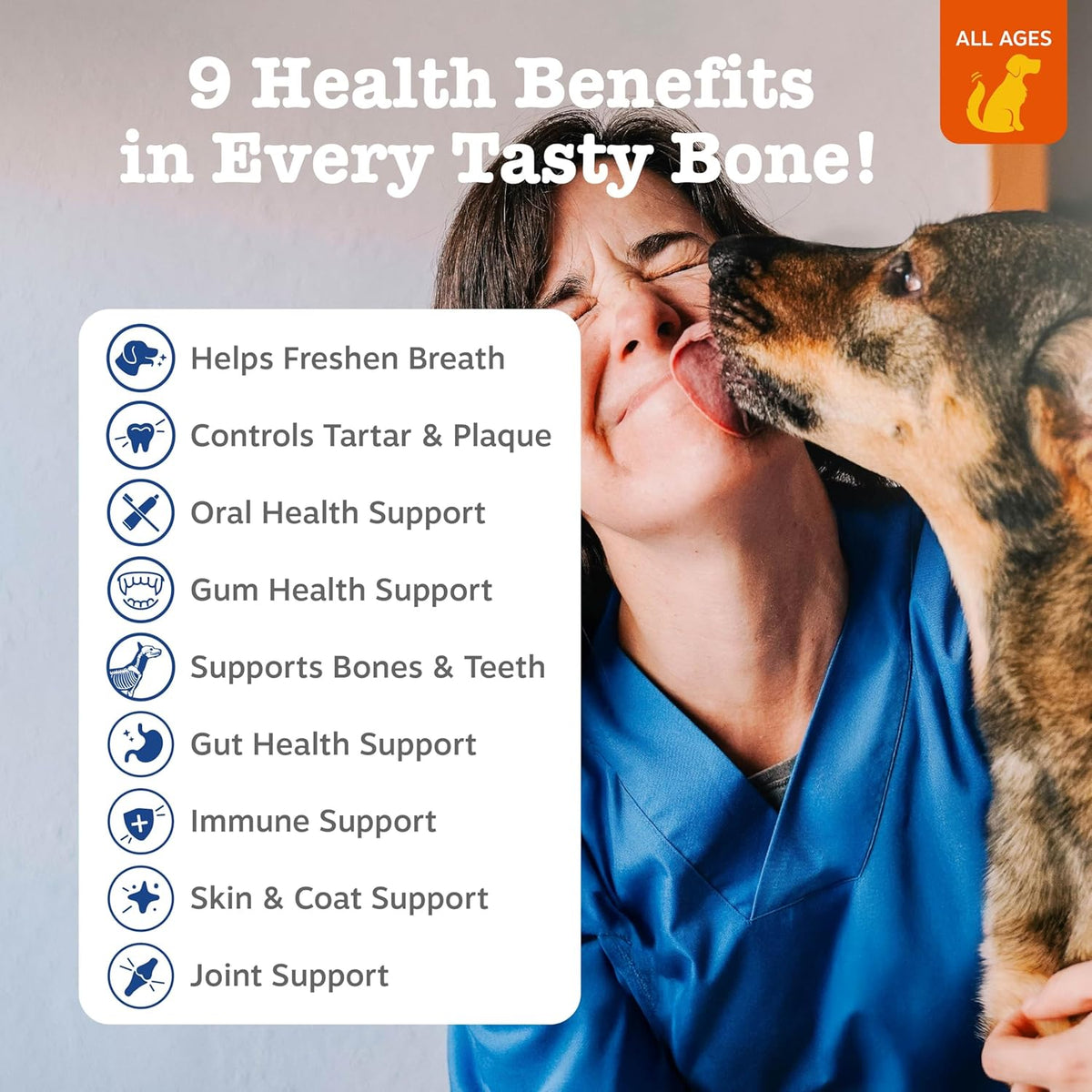 Zesty Paws dental chew texture detail for plaque control