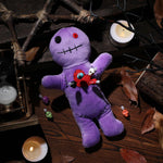 Kathfly 8 Pcs Voodoo Doll Set 7" Voodoo Horror Doll with 7 Pcs Skull Pins Creepy Ghost Dolls Revenge Stress Relieving Inspirational Positive Ornament Gift for Friend Coworkers Birthday Gifts(Purple) - Image 6