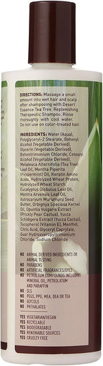 Desert Essence Tea Tree Conditioner texture and ingredients overview