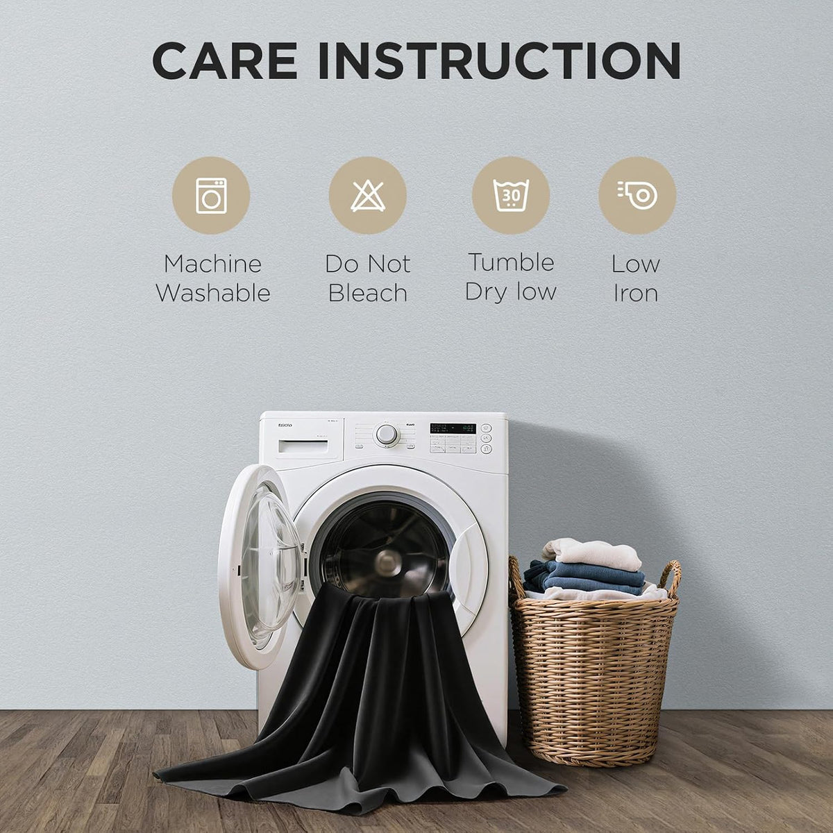 Joydeco sound reducing curtains hardware ring view