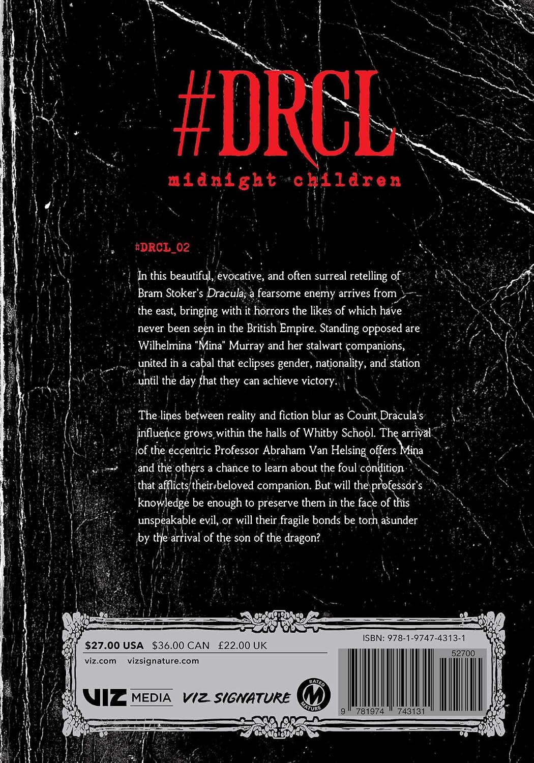 Konkici DRCL Midnight Children Vol 2 Hardcover manga spine and back cover detail