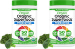 Imported USA premium organic greens powder container side panel