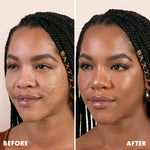 Swatches of Milani Conceal Plus Perfect Liquid Contour