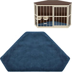 Folded CroBlissful dog kennel pad for travel use