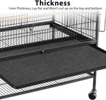 Using Tababao absorbent cage mat for parrot cage cleaning