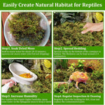 Legigo premium organic peat moss layer for exotic frogs and geckos