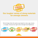Nylabone Strong Chew Rubber Peanut Treat Toy, Peanut Butter Flavor, Medium | Natural rubber, durable chew toys, long lasting, durable material, encourages healthy chewing, for dogs up to 35 lbs - Image 9