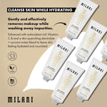 Milani glow gel face cleanser three point four fluid ounces bottle design.