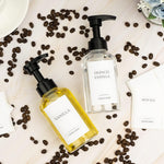4 Pieces Coffee Syrup Dispenser Bottle 300ml PET Black Pump Bottles with Labels for Coffee Bar Organization - Image 4