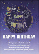 XTF2015 Happy Birthday Cards Fireworks, Pop Up Birthday Card | Lights Music and Sound Fireworks Cake 3D Birthday Cards Gift with Envelope & Note Tag for Women, Men, Kids, Wife, Mom - Image 9