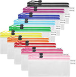 20 Pack Multicolored Zipper Mesh Pouch, Zipper Pencil Pouches Pen Bags, Multipurpose Travel Bags for Cosmetic School Office Supplies and Travel Accessories, 10 Colors (Assorted F) - Image 10