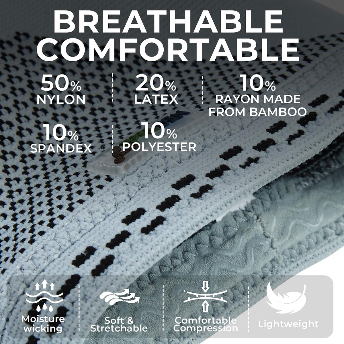 NEOtech Care breathable knee sleeve viewed from the side profile