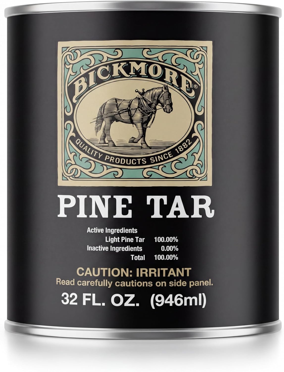 Bickmore Pine Tar Hoof Care Formula 32 Ounce front view container