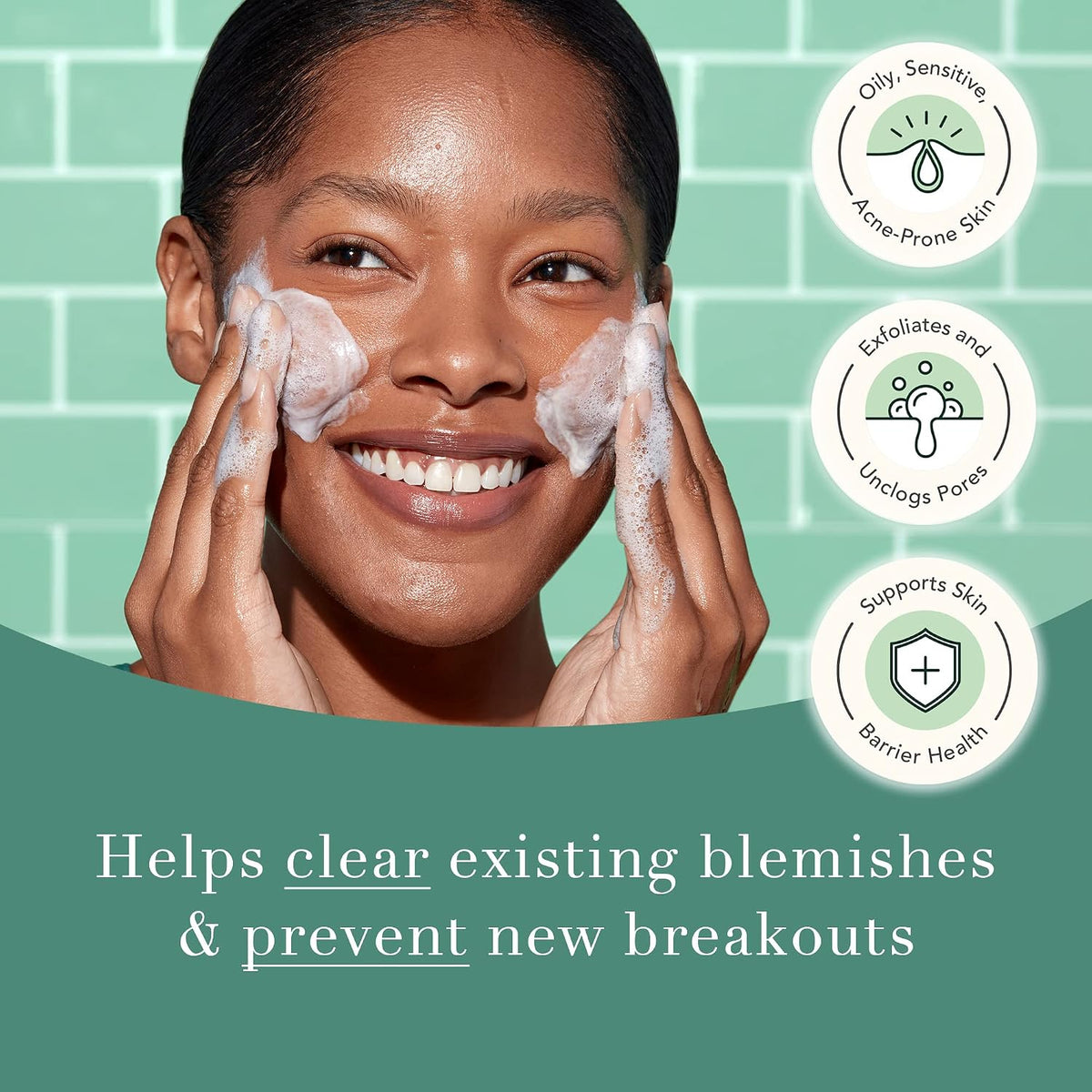 Rael Beauty daily acne clearing routine bundle box packaging design