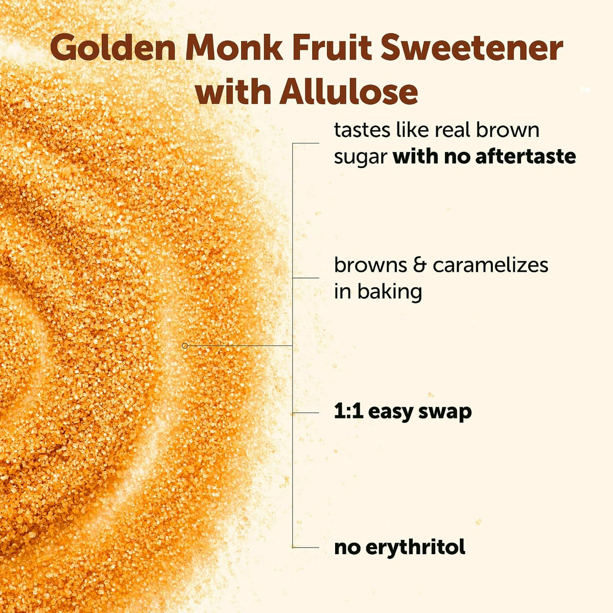 Micro Ingredients golden monk fruit sweetener texture and granules
