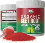 Peak Performance Organic Beet Root Powder front view nitric oxide supplement