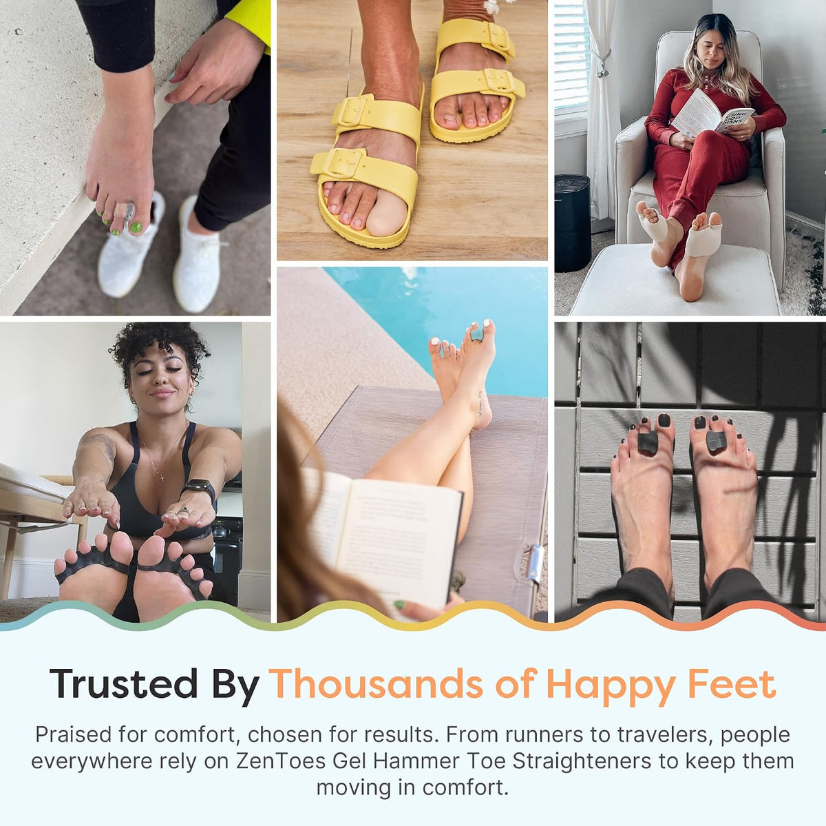 ZenToes medical grade toe alignment tool set