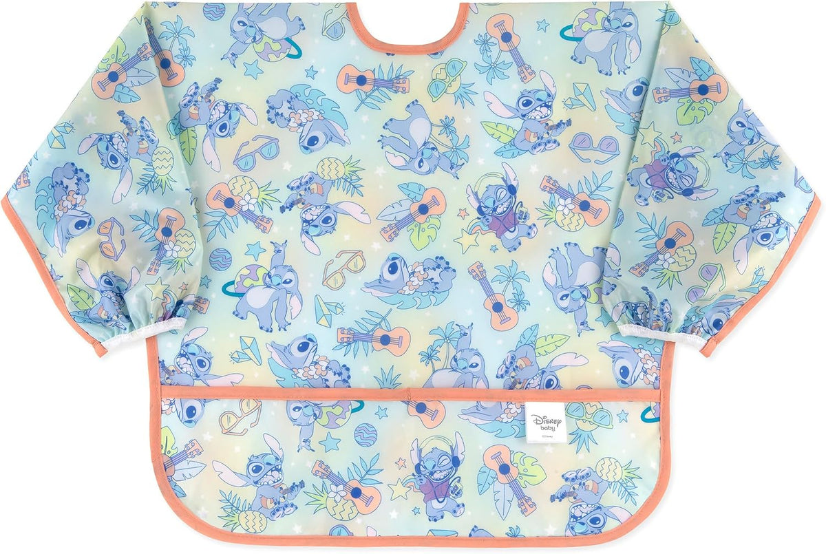Bumkins Sleeved Bib for Girl or Boy, Baby and Toddler for 6-24 Mos, Essential Must Have for Eating, Feeding, Baby Led Weaning Supplies, Long Sleeve Mess Saving Food Catcher, Soft Fabric, Gray Chevron - Image 10