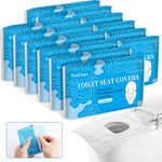 TenFans flushable water soluble toilet seat covers front view pack of 120
