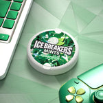 Top view of the sleek travel tin packaging