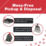 Pawler rust proof aluminum pet waste spade tool for gravel and dirt surfaces.