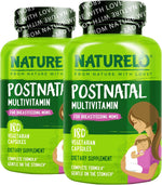 NATURELO Postnatal Multivitamin - Supplement for Breastfeeding Women - Plant-Based Vitamin D, Folate, Gentle Iron - for Nursing Mother, Baby - Post Natal Lactation Support 180 Capsules - Image 9