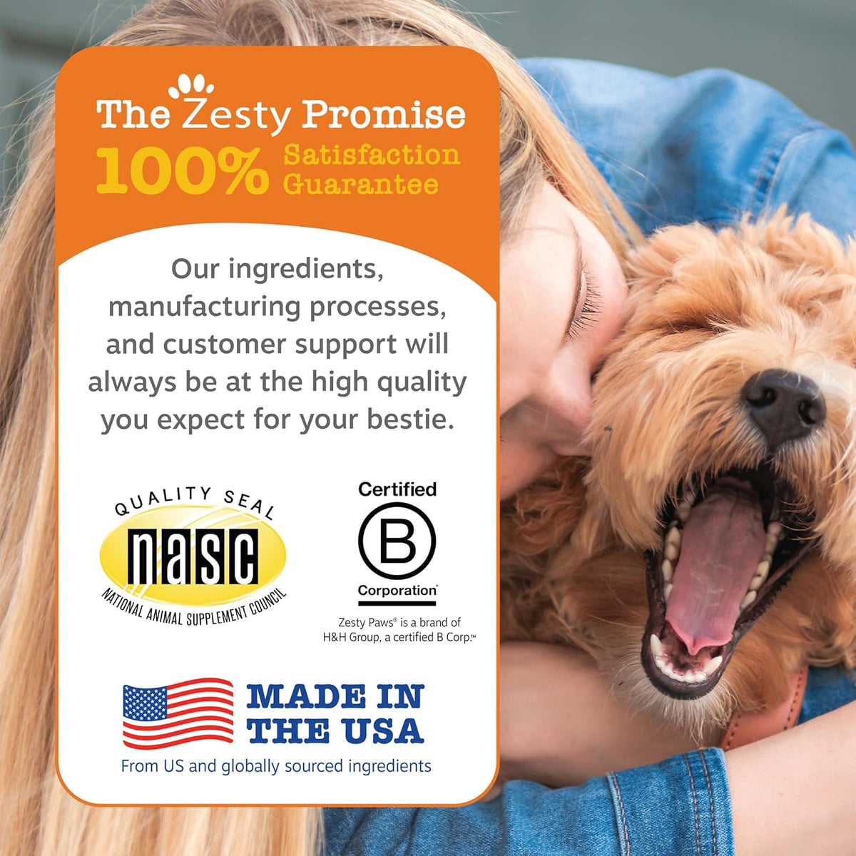 Zesty Paws imported USA dog vitamins on Dropy India