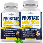 New Age Prostate Advanced supplement bottle front view for men urinary health.