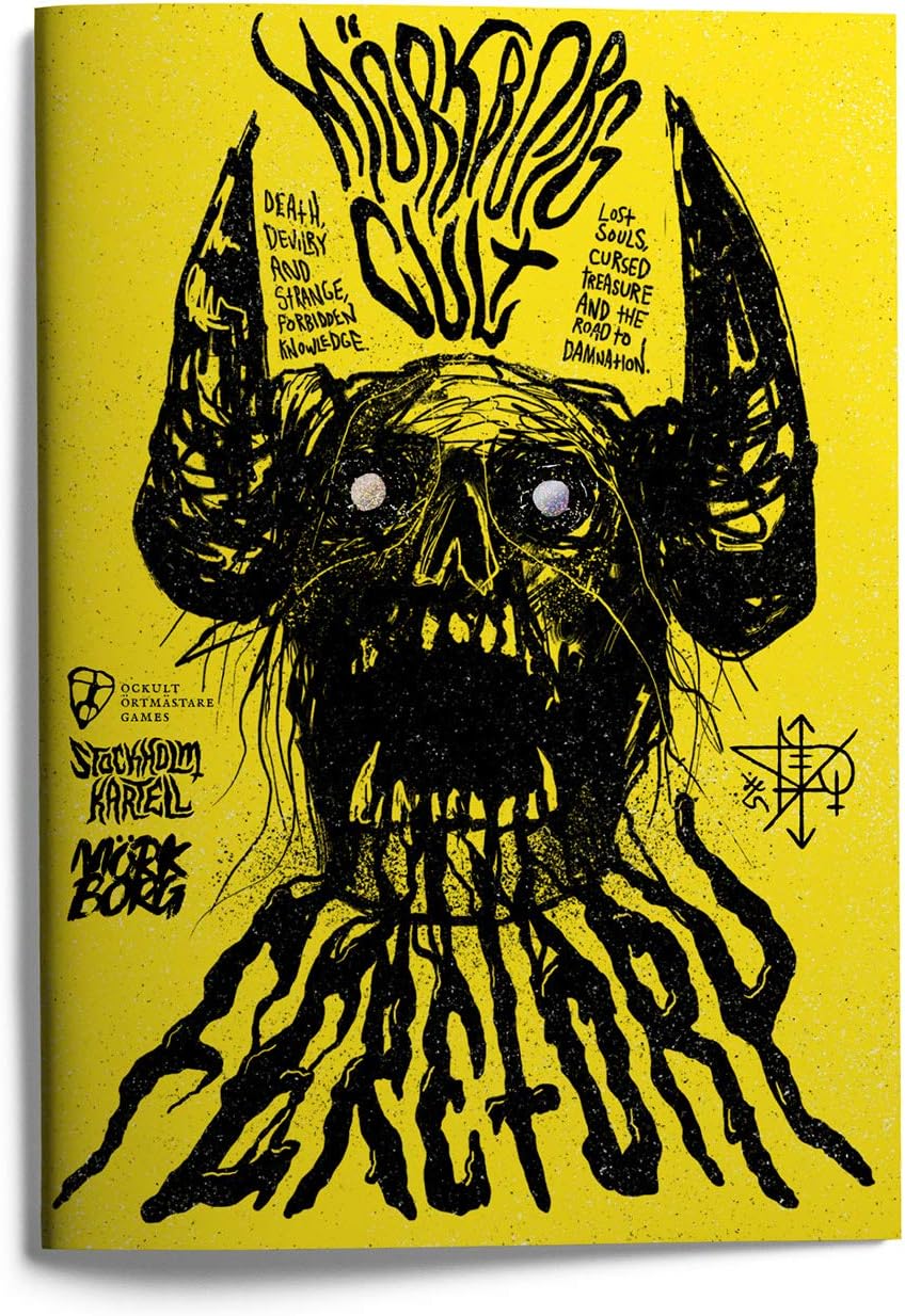 Free League Mork Borg Cult Feretory front view book cover