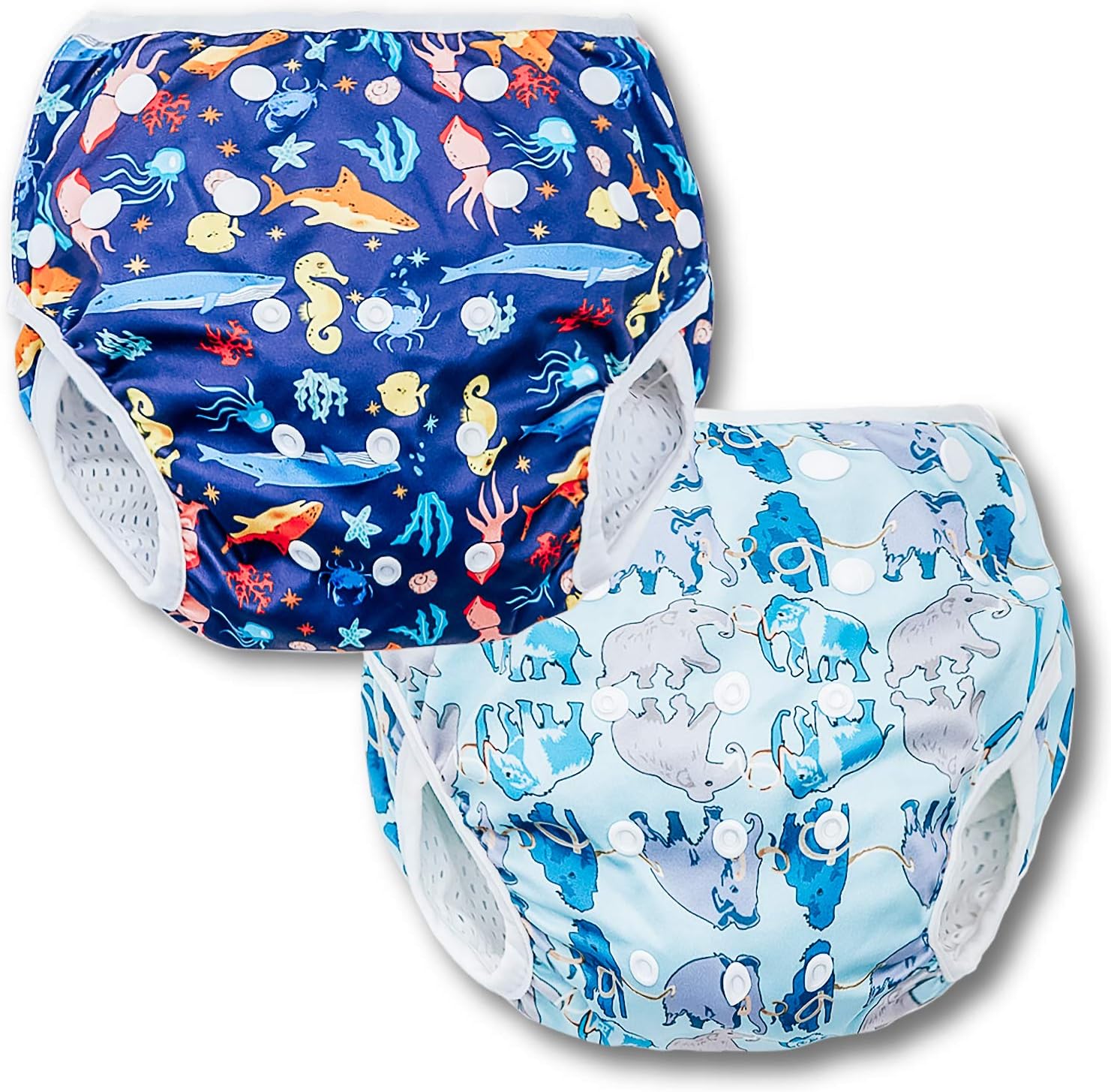 Joyo Roy reusable swim diapers pack of two front view