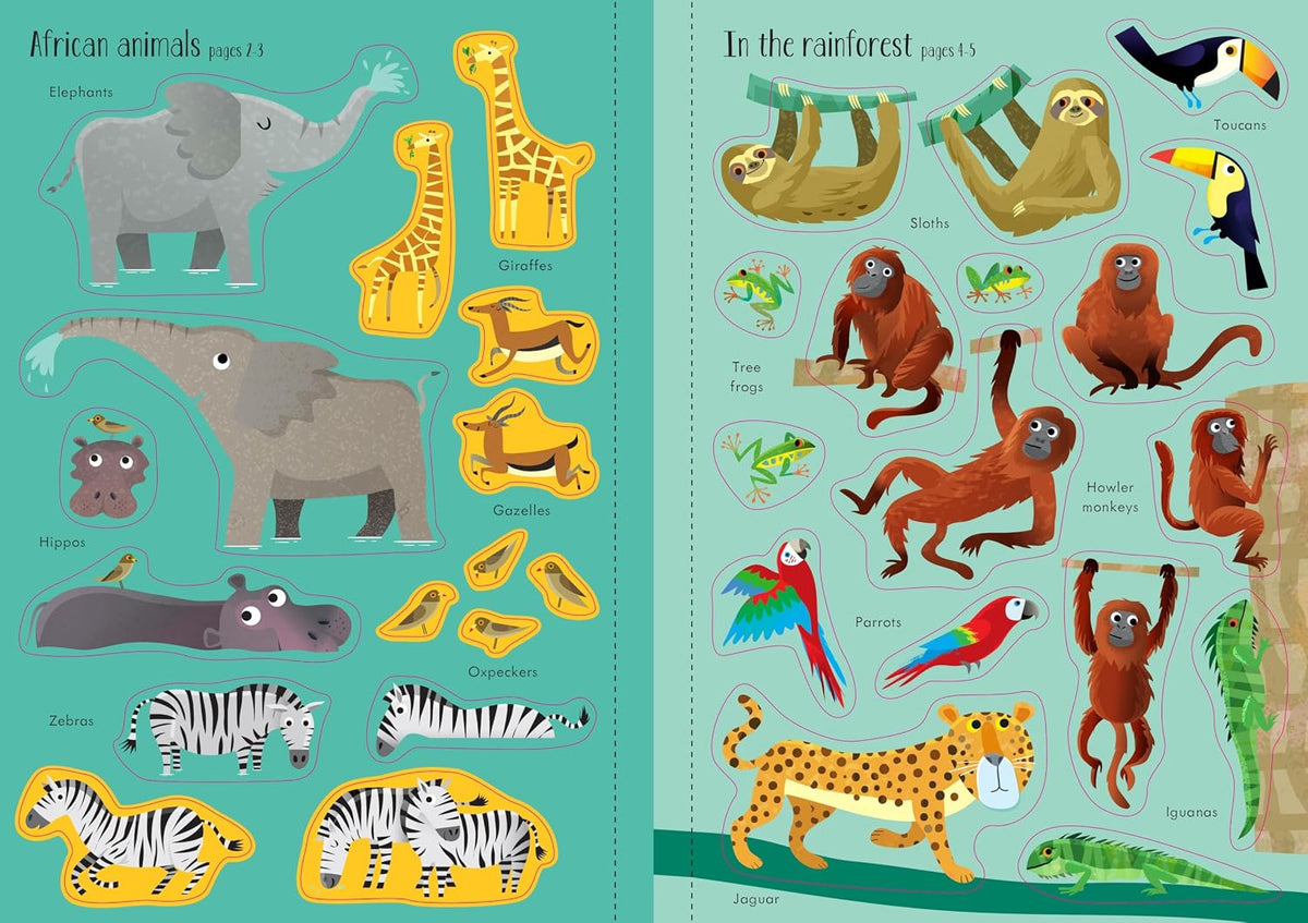 Kristie Pickersgill animal activity book flat lay view