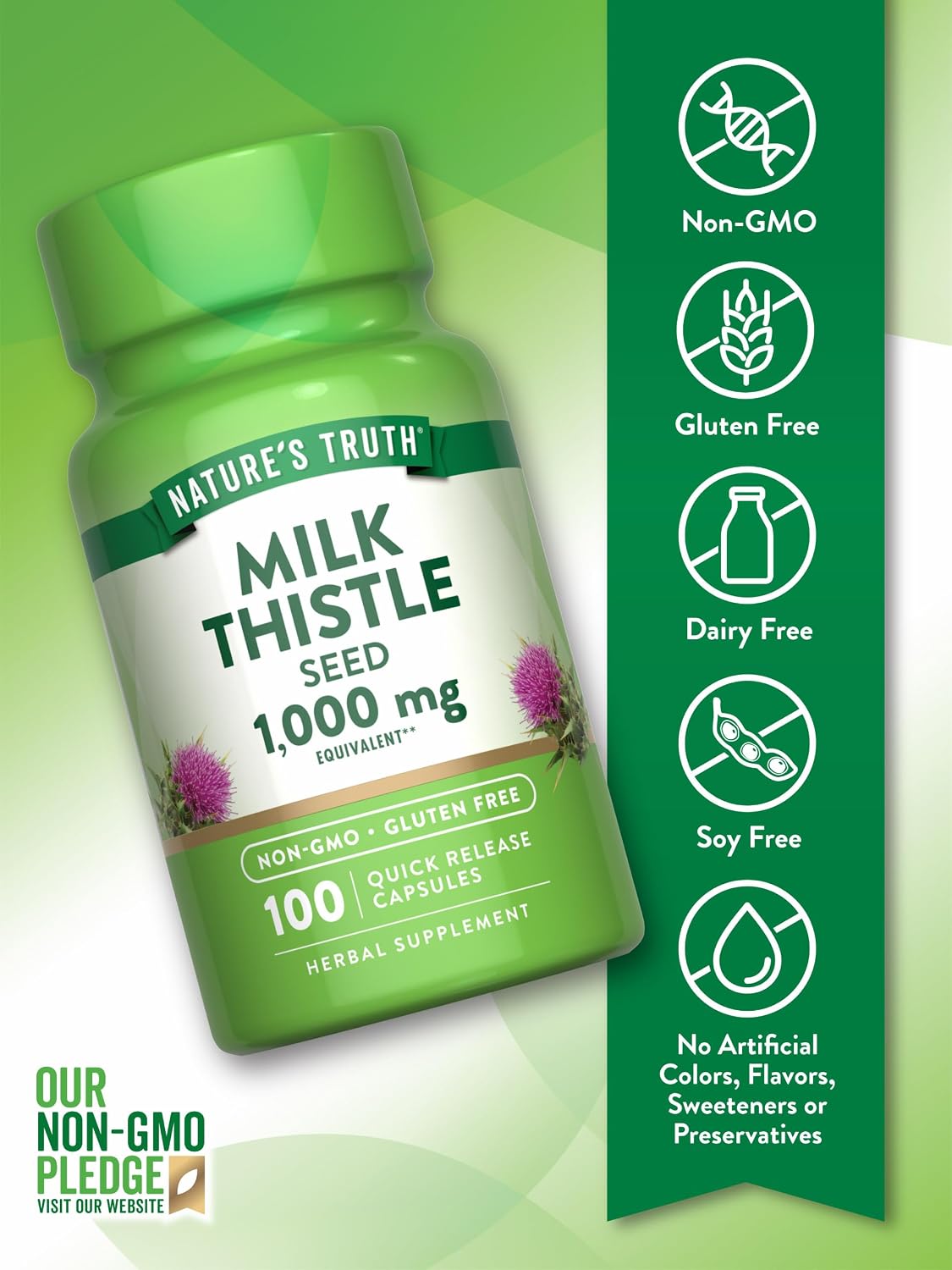 Nature's Truth quick release capsules close up view