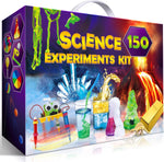 UNGLINGA 150 Experiments Science Kit packaging front view showing STEM educational toy details.
