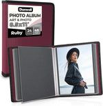 Dunwell Art Portfolio 9x12, 24 Pockets, Displays 48 Pages, Blue | Black Mounting Paper Included, Acid-Free Poly Presentation Book, Portfolio Binder for Artwork - Image 10