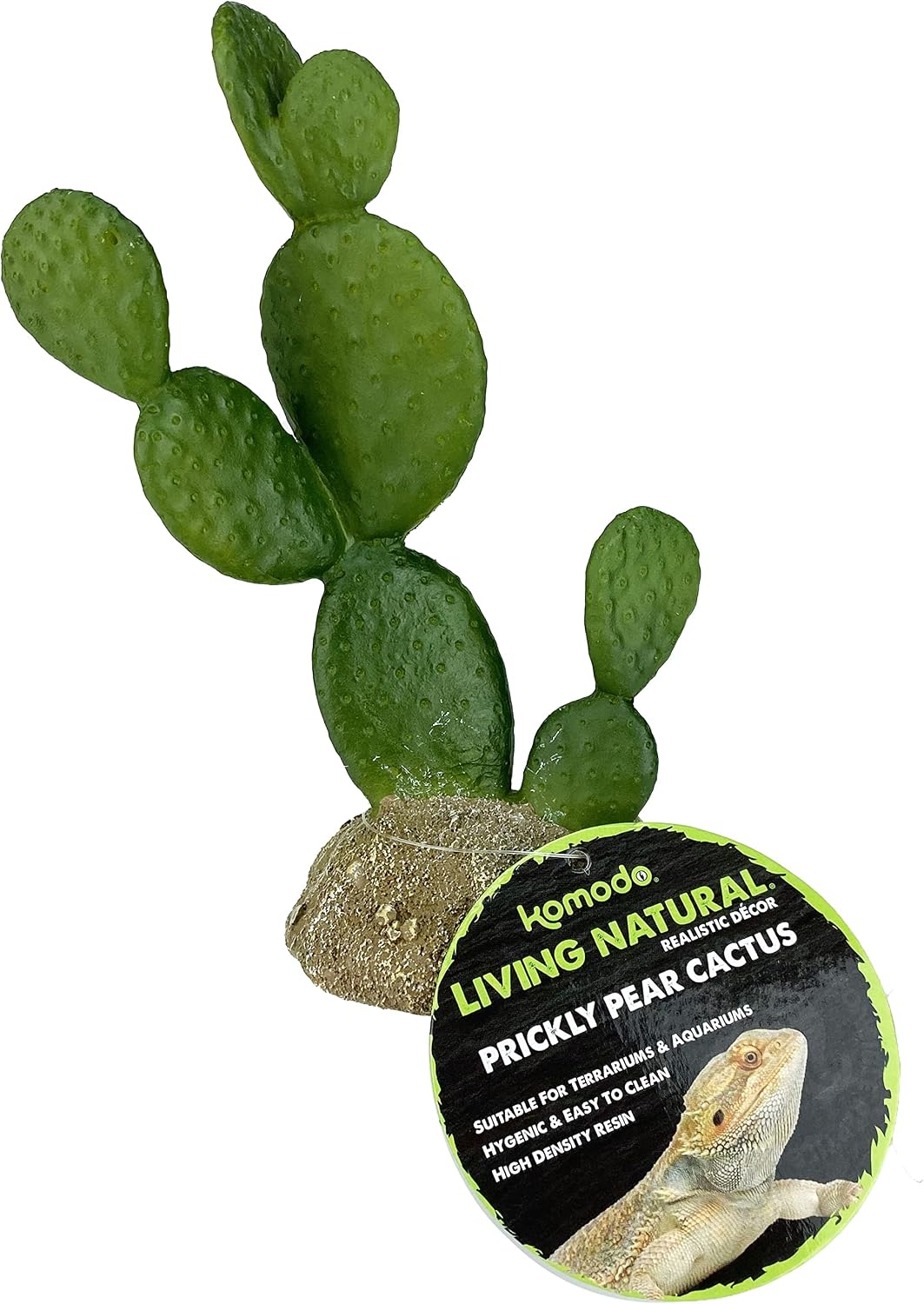 Multipet artificial prickly pear cactus base and resin details